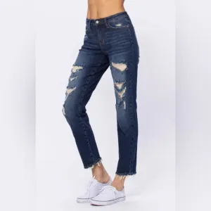 NWT JUDY BLUE high waisted boyfriend Jean