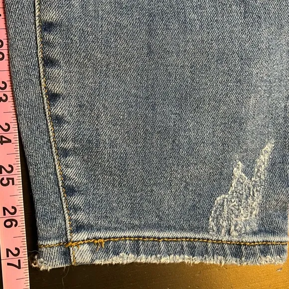 NWT JUDY BLUE YO MAMA DISTRESSED, DESTROYED BOYFRIEND BLUE JEANS SIZE 18…