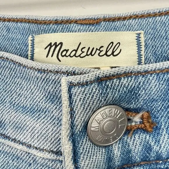 NWT Madewell The Perfect Vintage Jean Light Wash Blue sz 27 Distressed High Rise