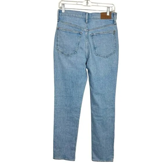 NWT Madewell The Perfect Vintage Jean Light Wash Blue sz 27 Distressed High Rise