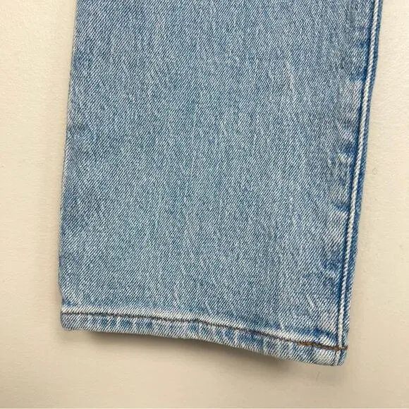 NWT Madewell The Perfect Vintage Jean Light Wash Blue sz 27 Distressed High Rise