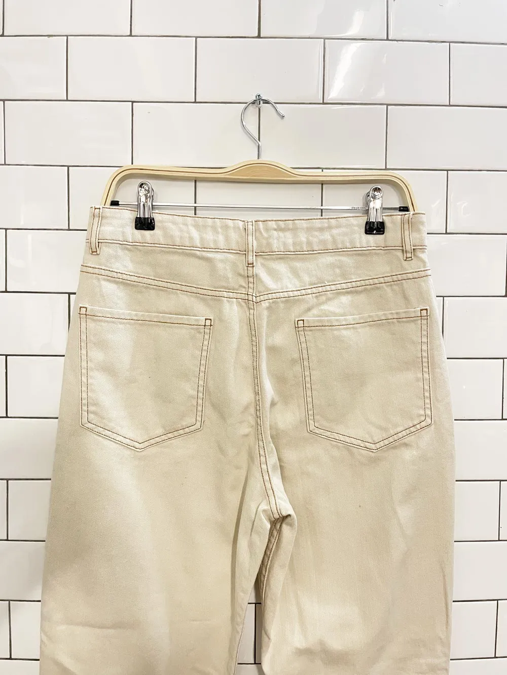 nwt mango high rise button fly mom jeans