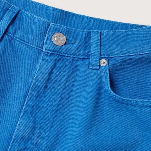 NWT MNG DENIM MOM JEANS COTTON BLUE STRAIGHT LEG