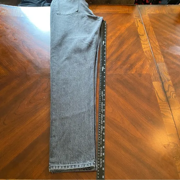 NWT Top Shop Mom Jeans 6 / 28 Distressed Tapered Leg Tall Black