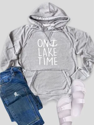 On Lake Time Plus Size Vintage Hoodie