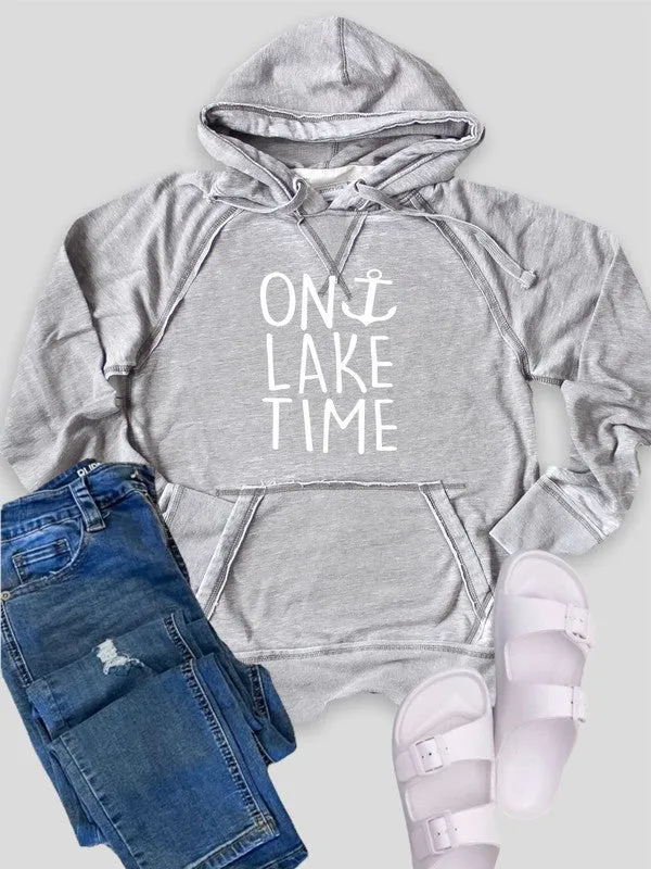 On Lake Time Vintage Washed Hoodie