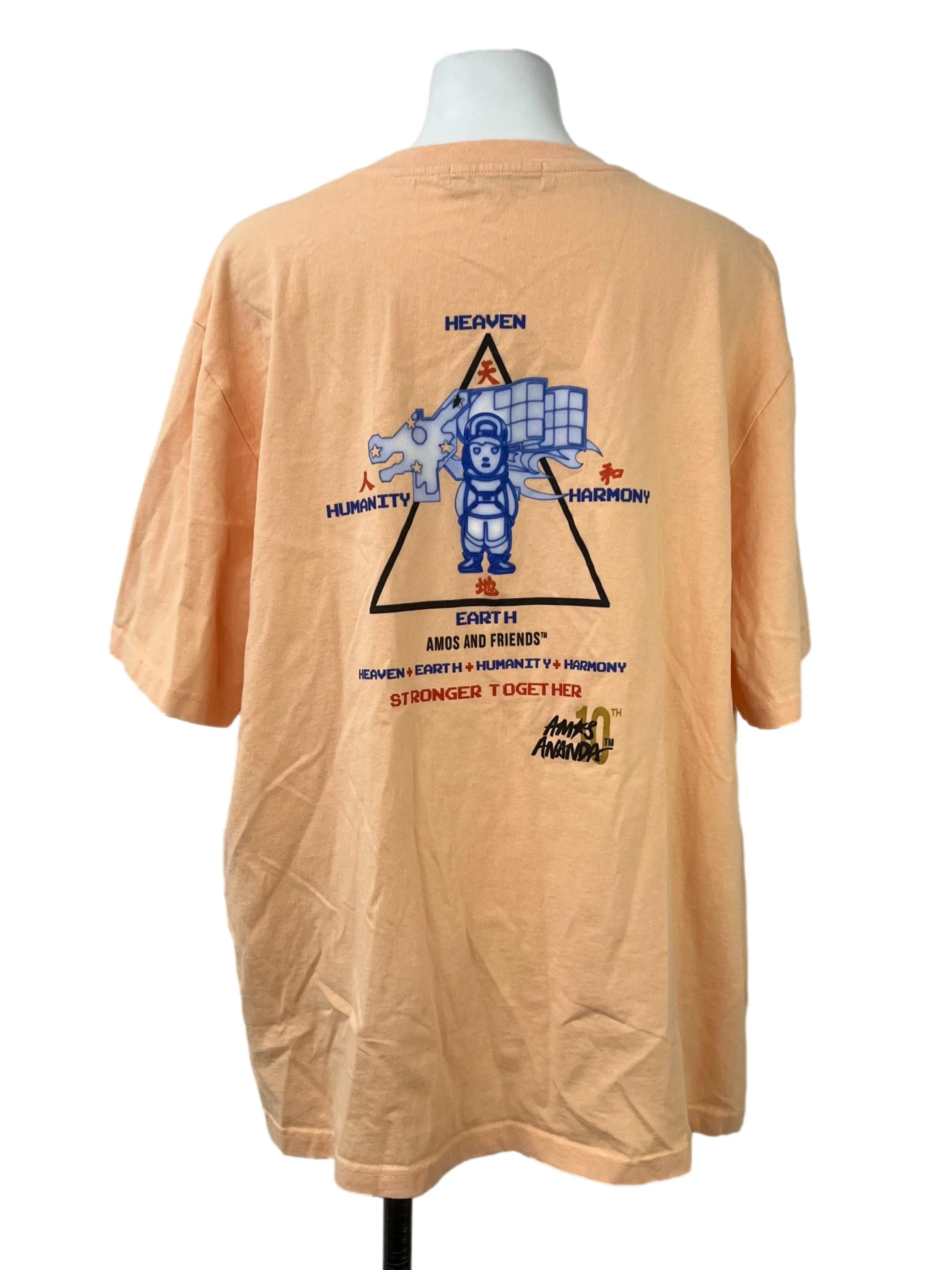 Orange Pocket Detail T-Shirt