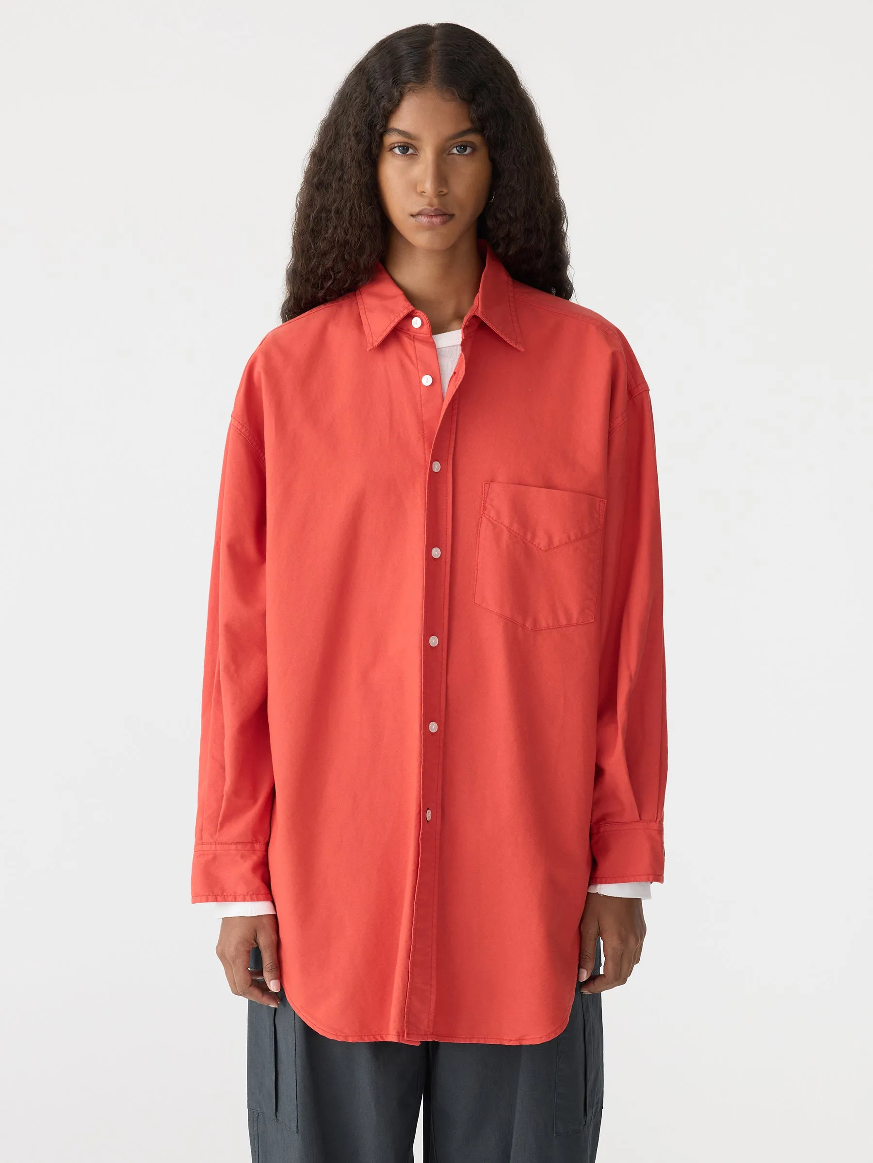 Oversized Pinpoint Shirt