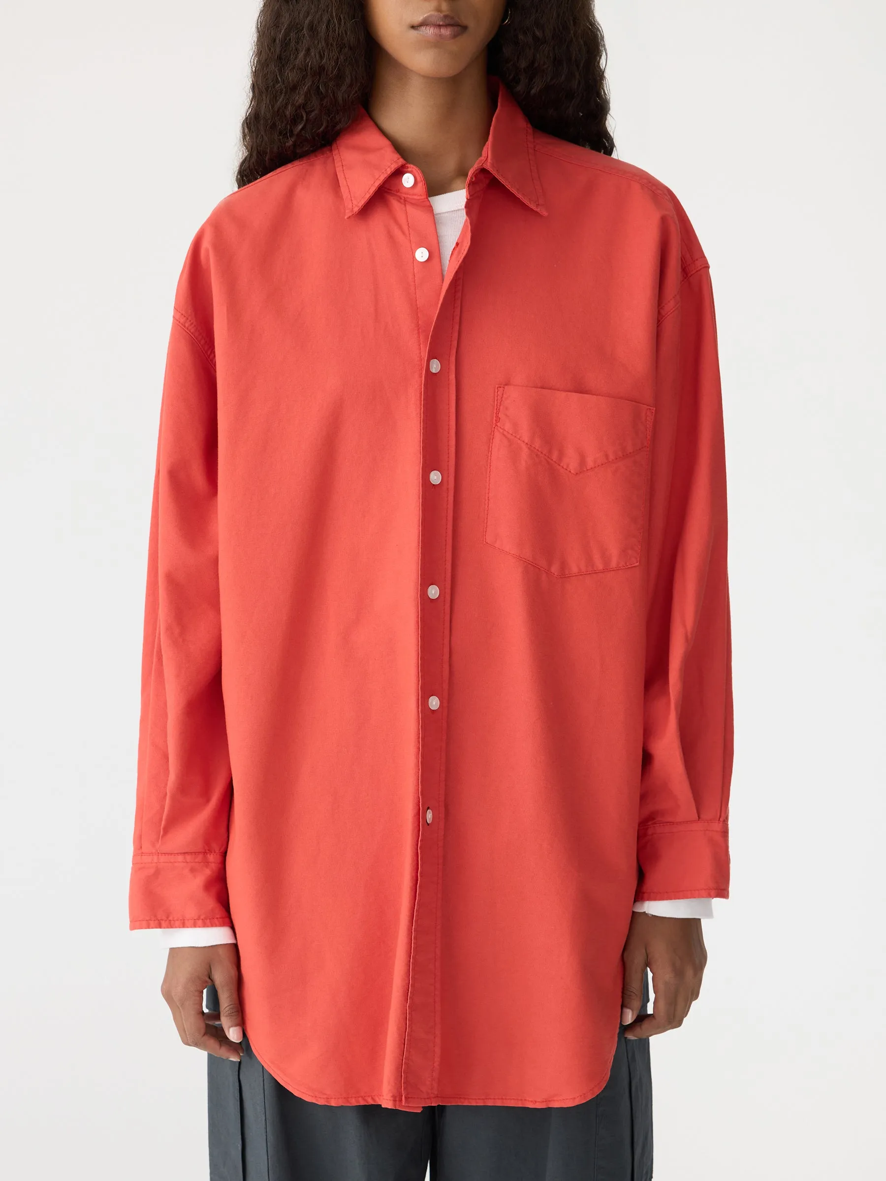 Oversized Pinpoint Shirt
