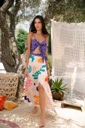 Peacock Wrap Skirt