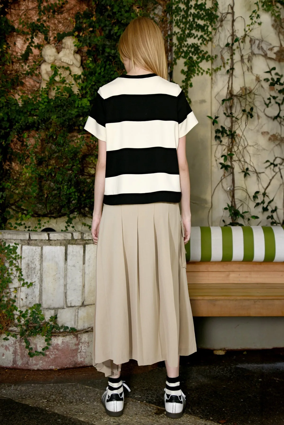 People Pleats-Er Skirt - beige