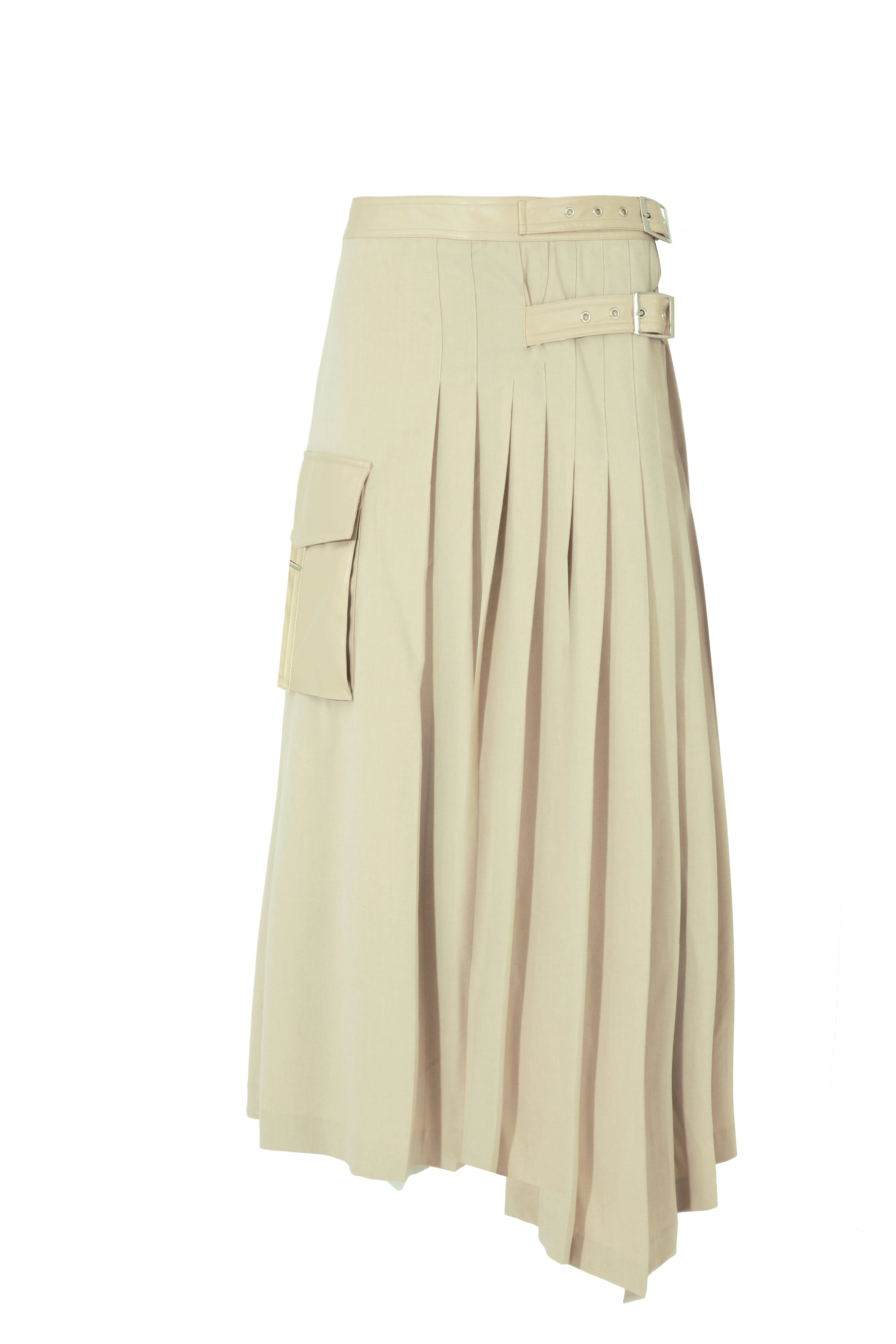 People Pleats-Er Skirt - beige
