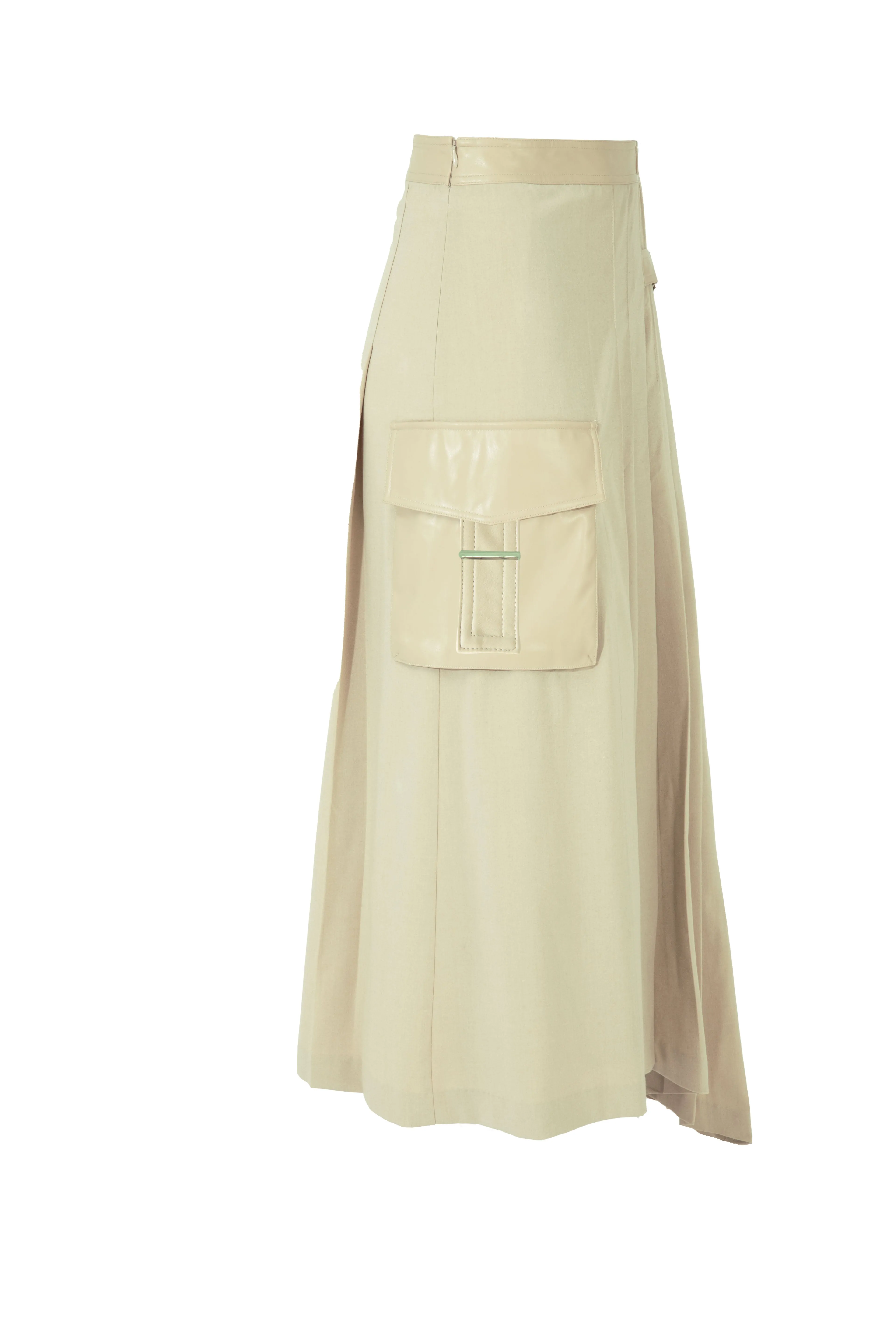 People Pleats-Er Skirt - beige