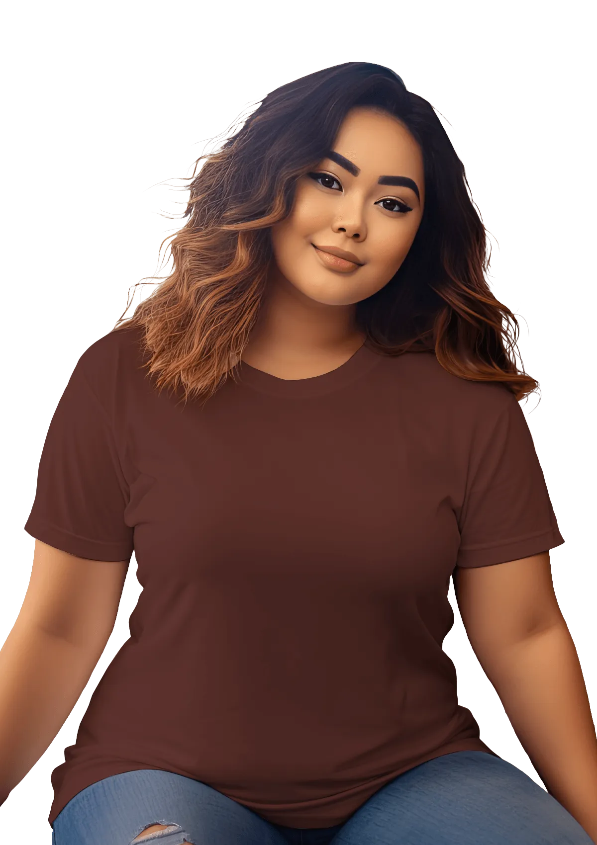 Perfect TShirt Co Womens Original Boyfriend T-Shirt - Clay Brown
