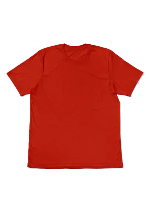 Perfect TShirt Co Womens Original Boyfriend T-Shirt -Passion Poppy Red