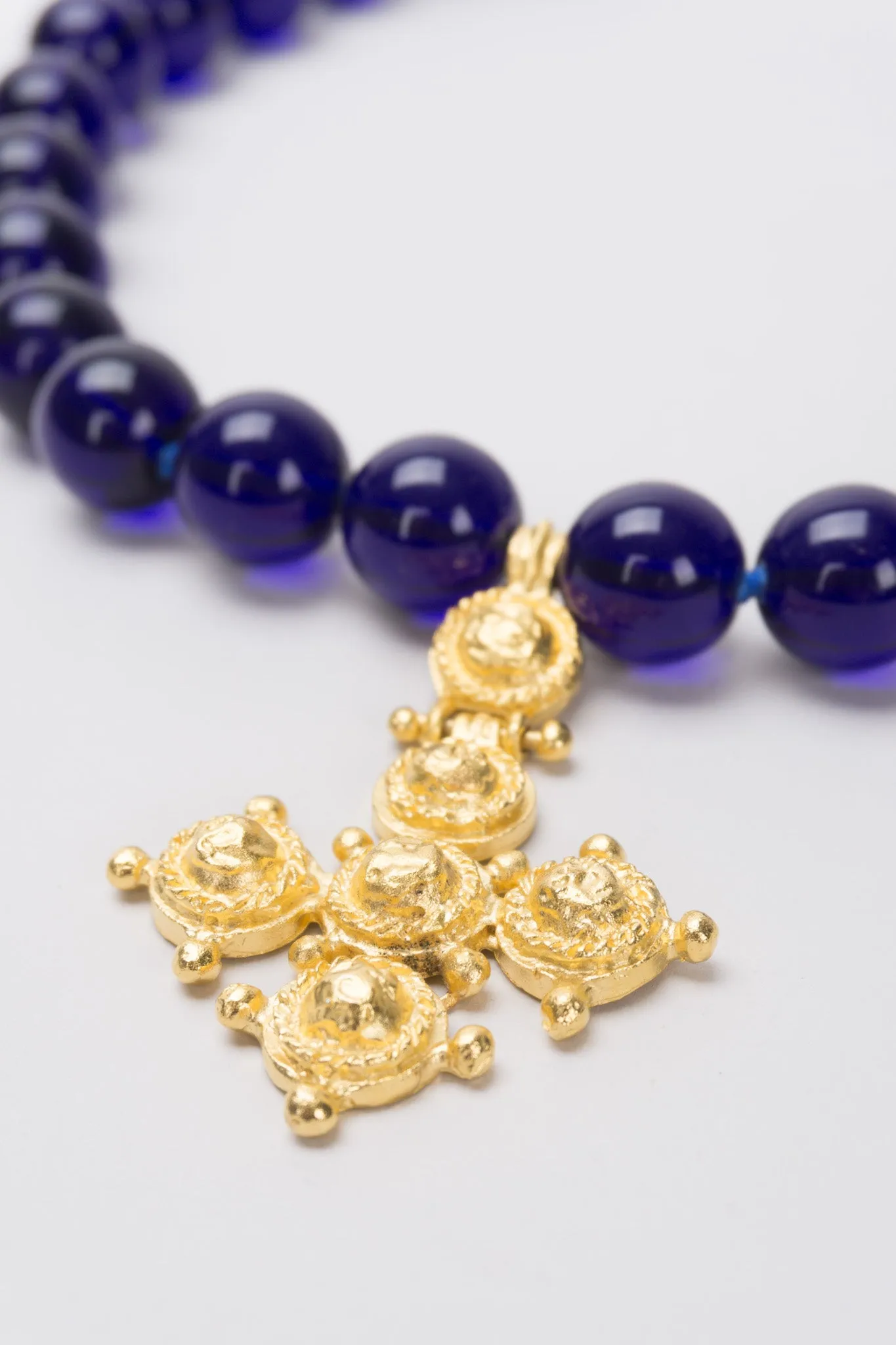 Petrine Cross Bead Necklace