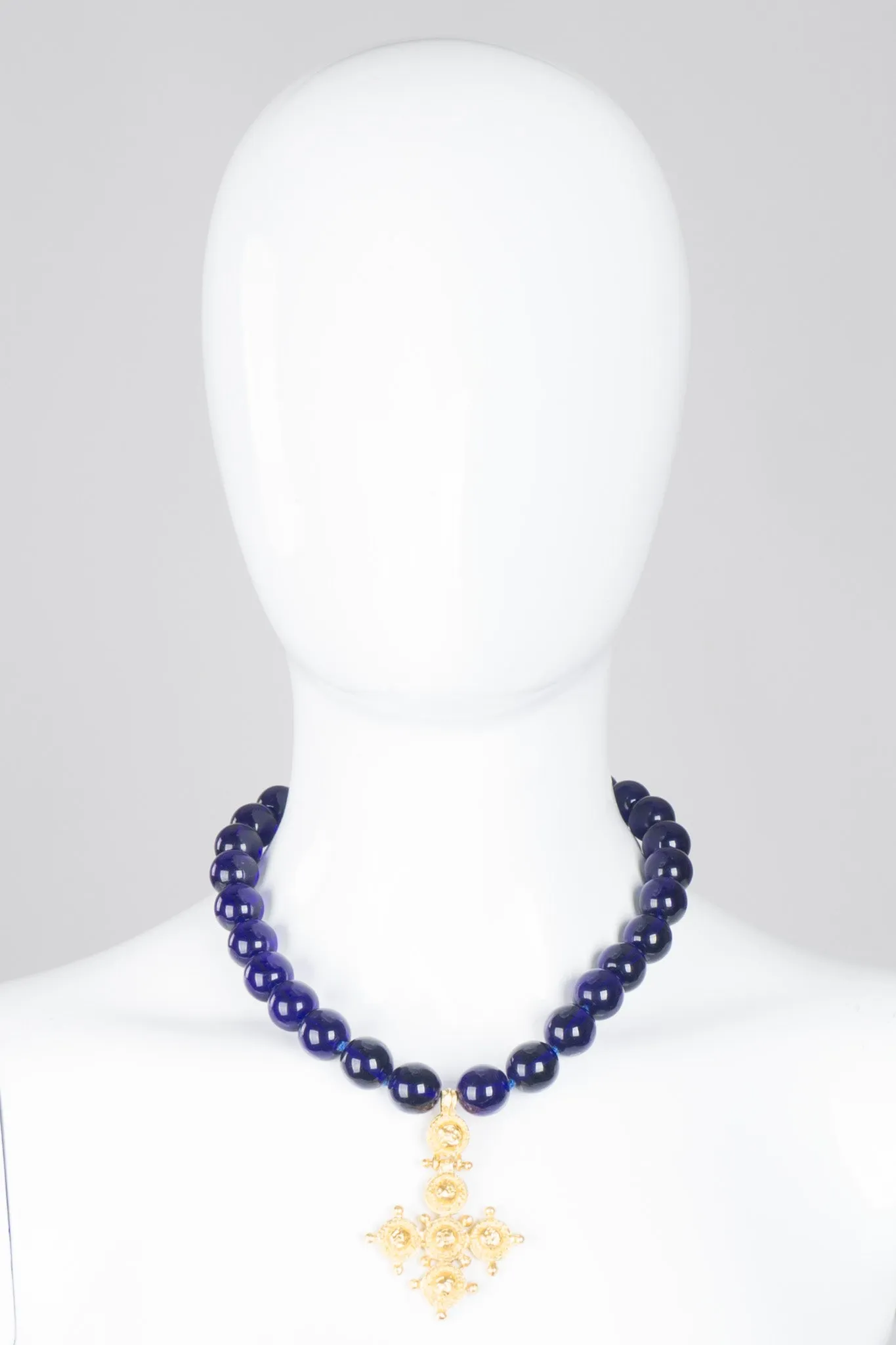 Petrine Cross Bead Necklace