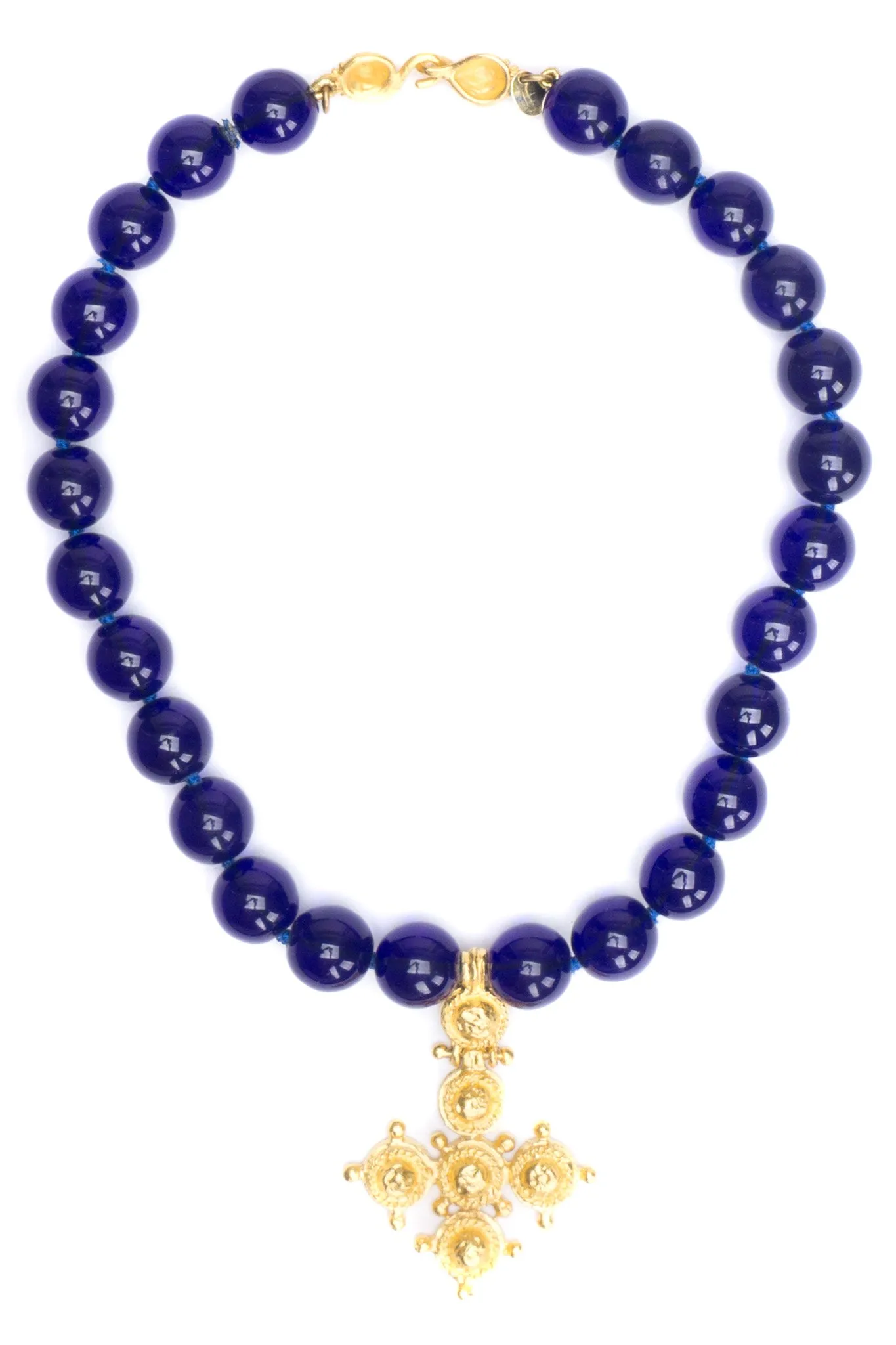 Petrine Cross Bead Necklace