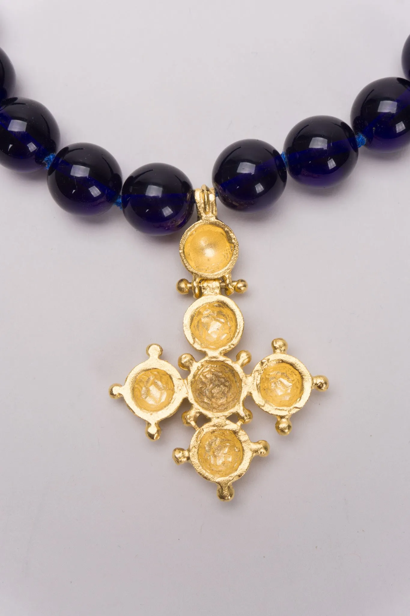 Petrine Cross Bead Necklace