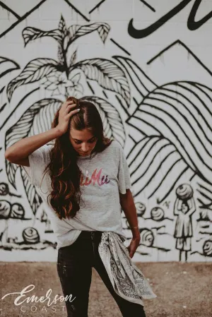 Phi Mu Striped Loose Tshirt