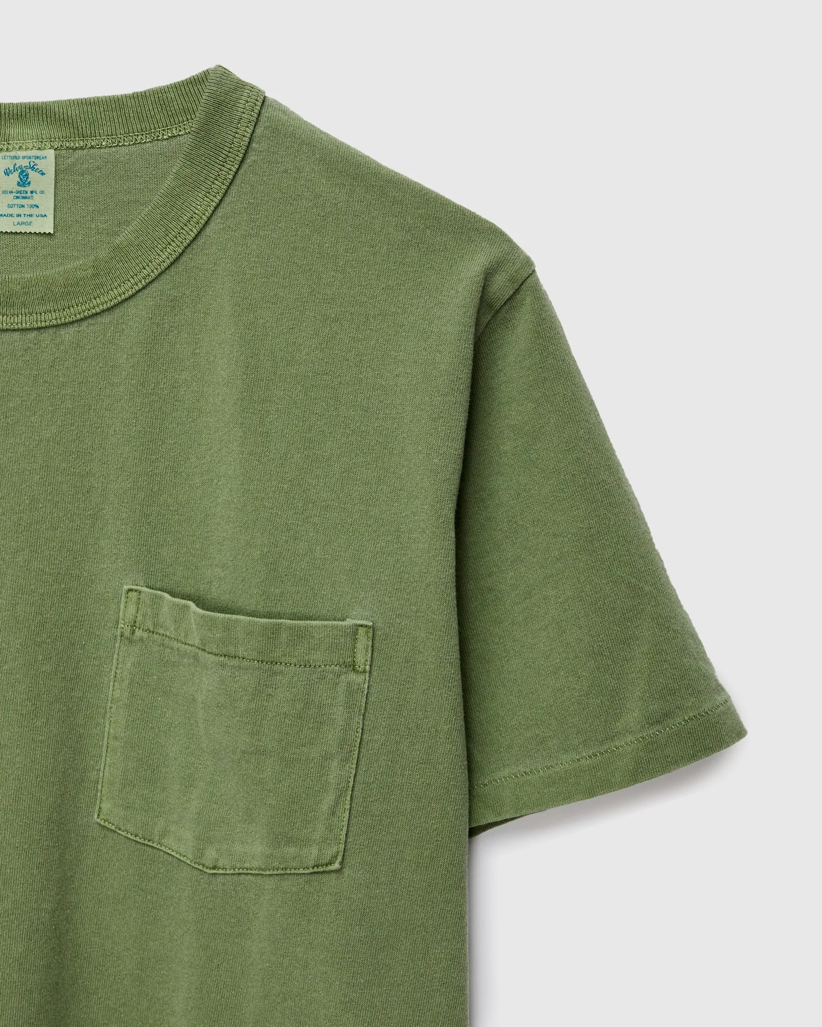 Pigment Dyed Pocket Tee in Spruce