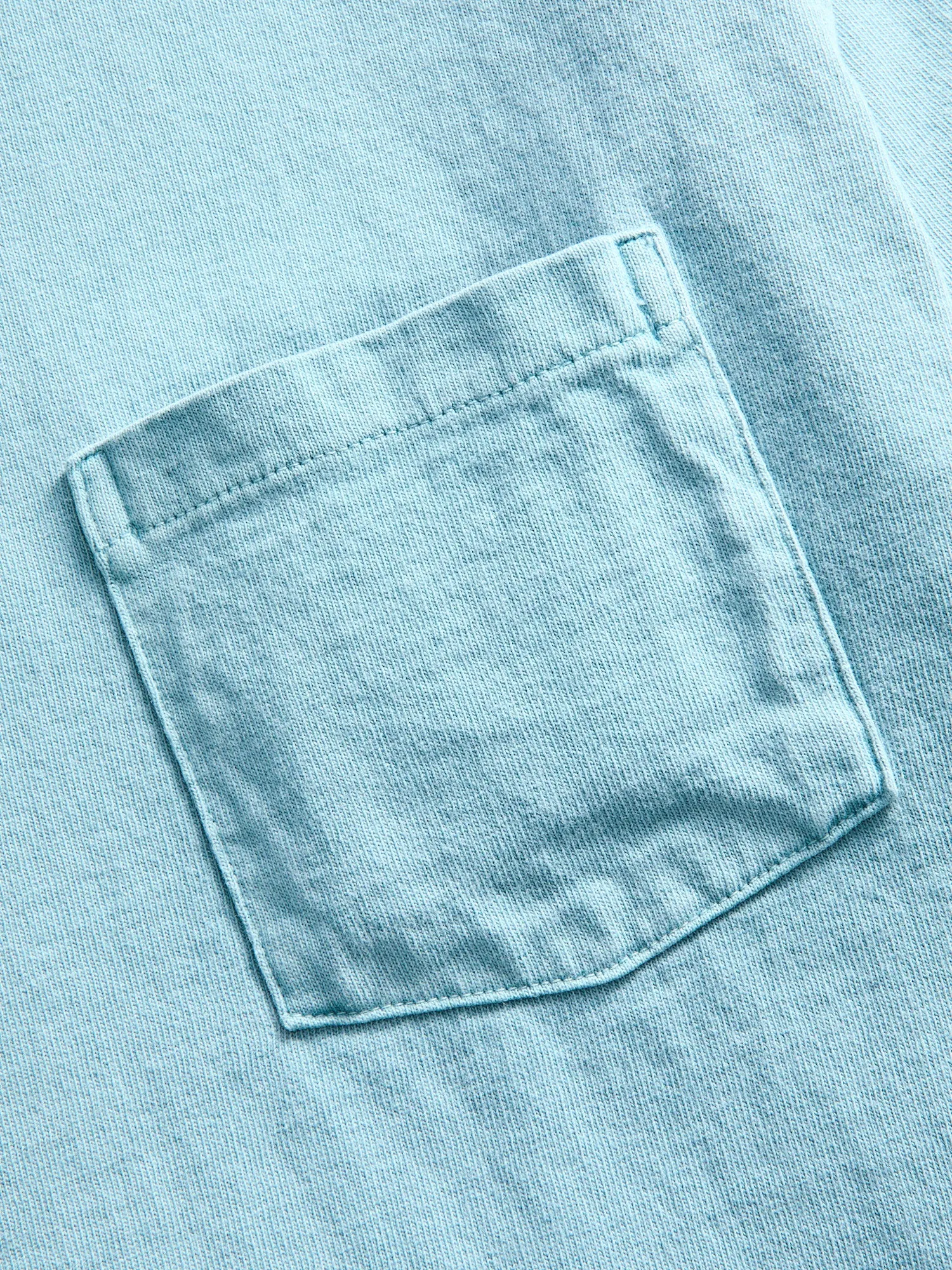 Pigment Dyed Pocket Tee in Stormy Sea