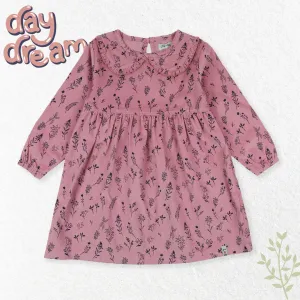 Pink Floral Print Dress