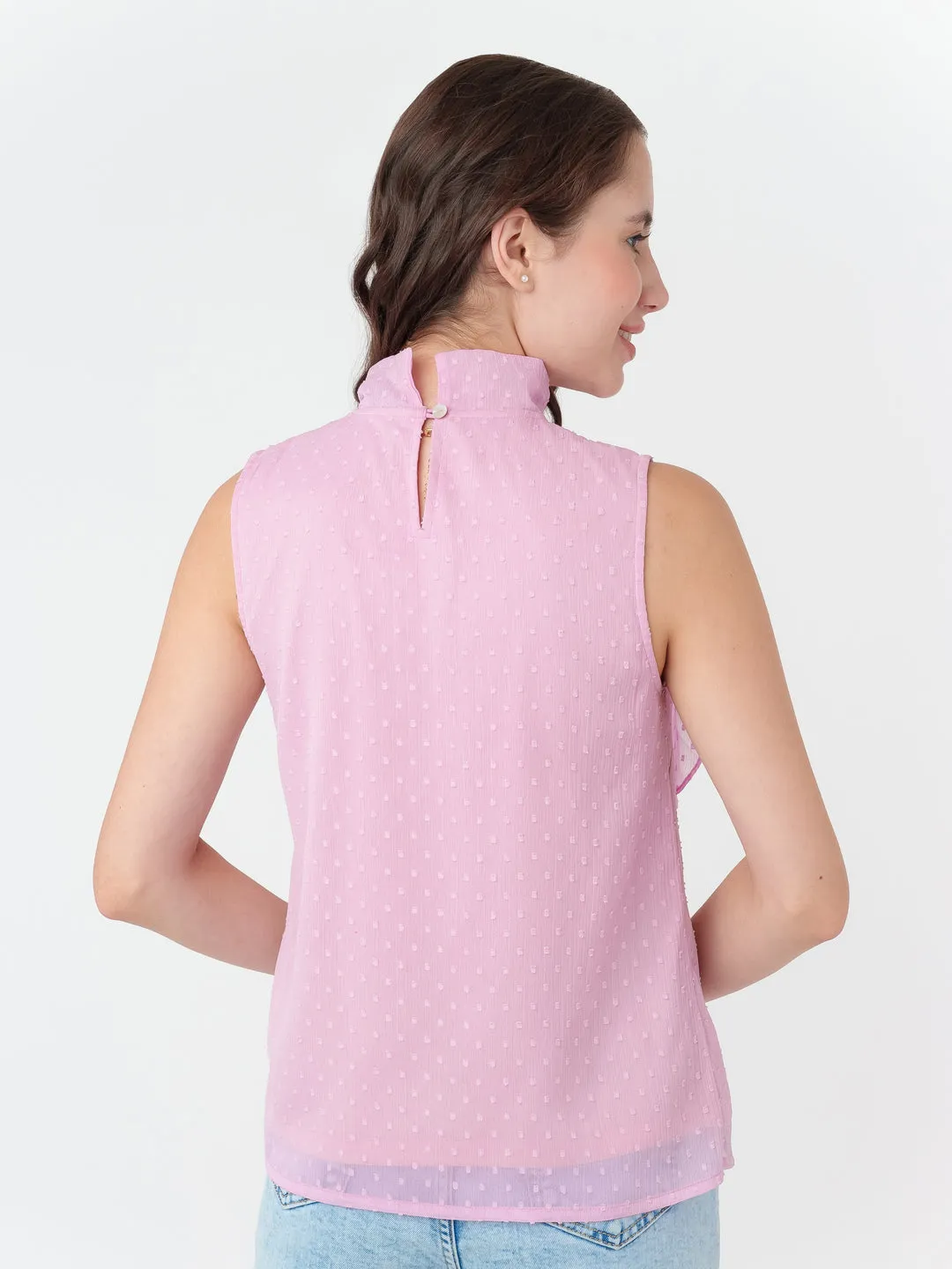 Pink Solid Regular Top