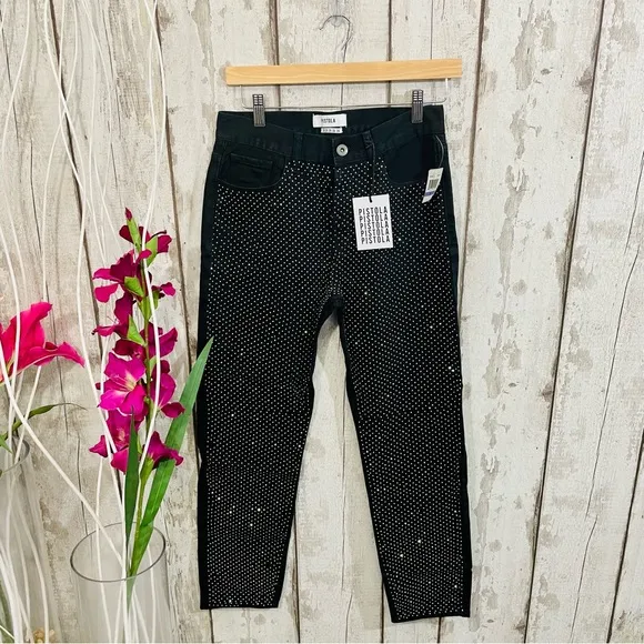 Pistola - NWT Nico Rhinestone Mom Jeans