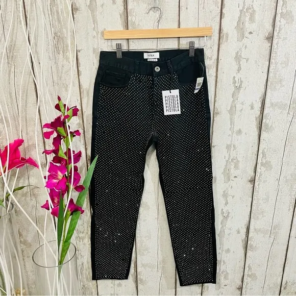 Pistola - NWT Nico Rhinestone Mom Jeans