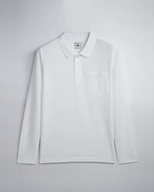 Polo Full Sleeve Pocket Unisex White