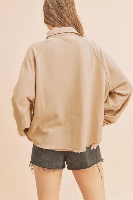 Polo Knit Mineral Wash Sweater