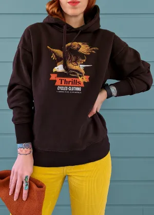 Postal Brown Motorcycle Slouch Hoodie