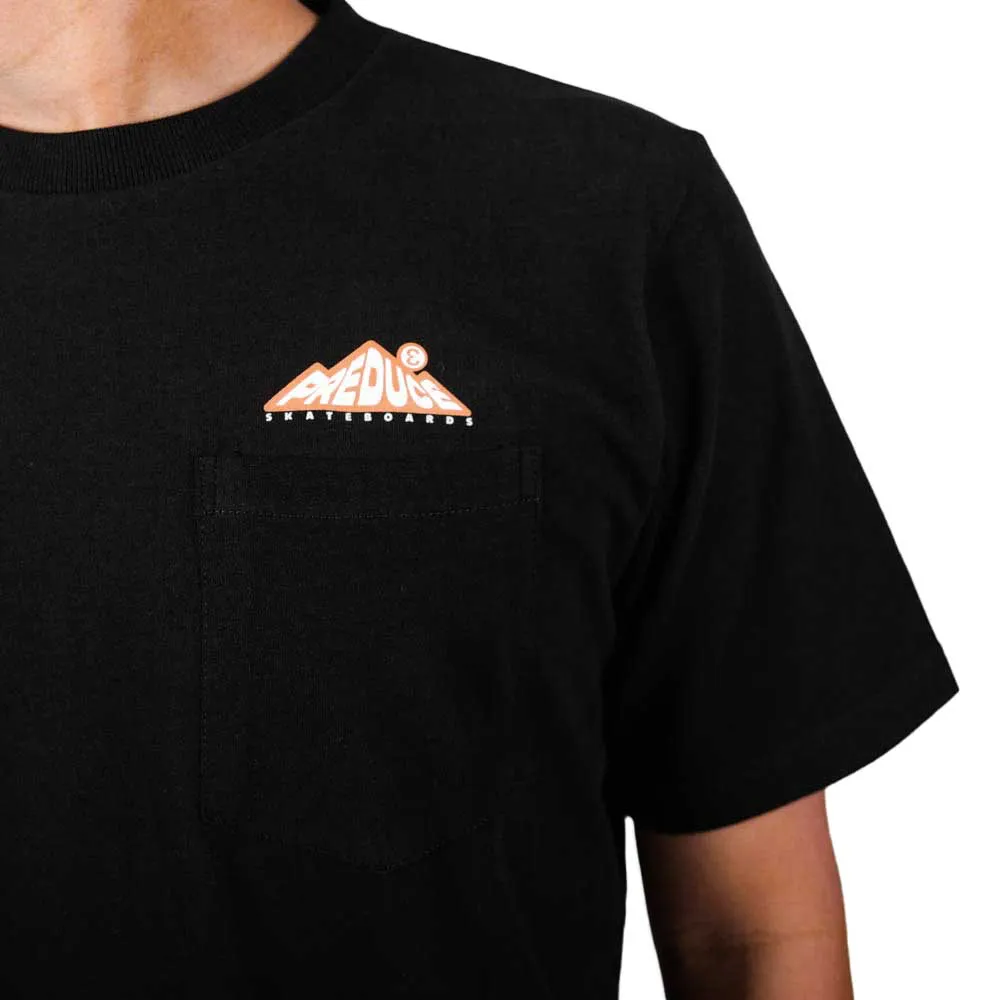 Preduce Camping Pocket T-Shirt Black/Orange/White