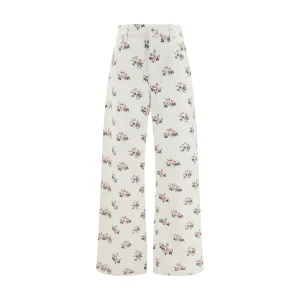 Printed boyfriend Jeans