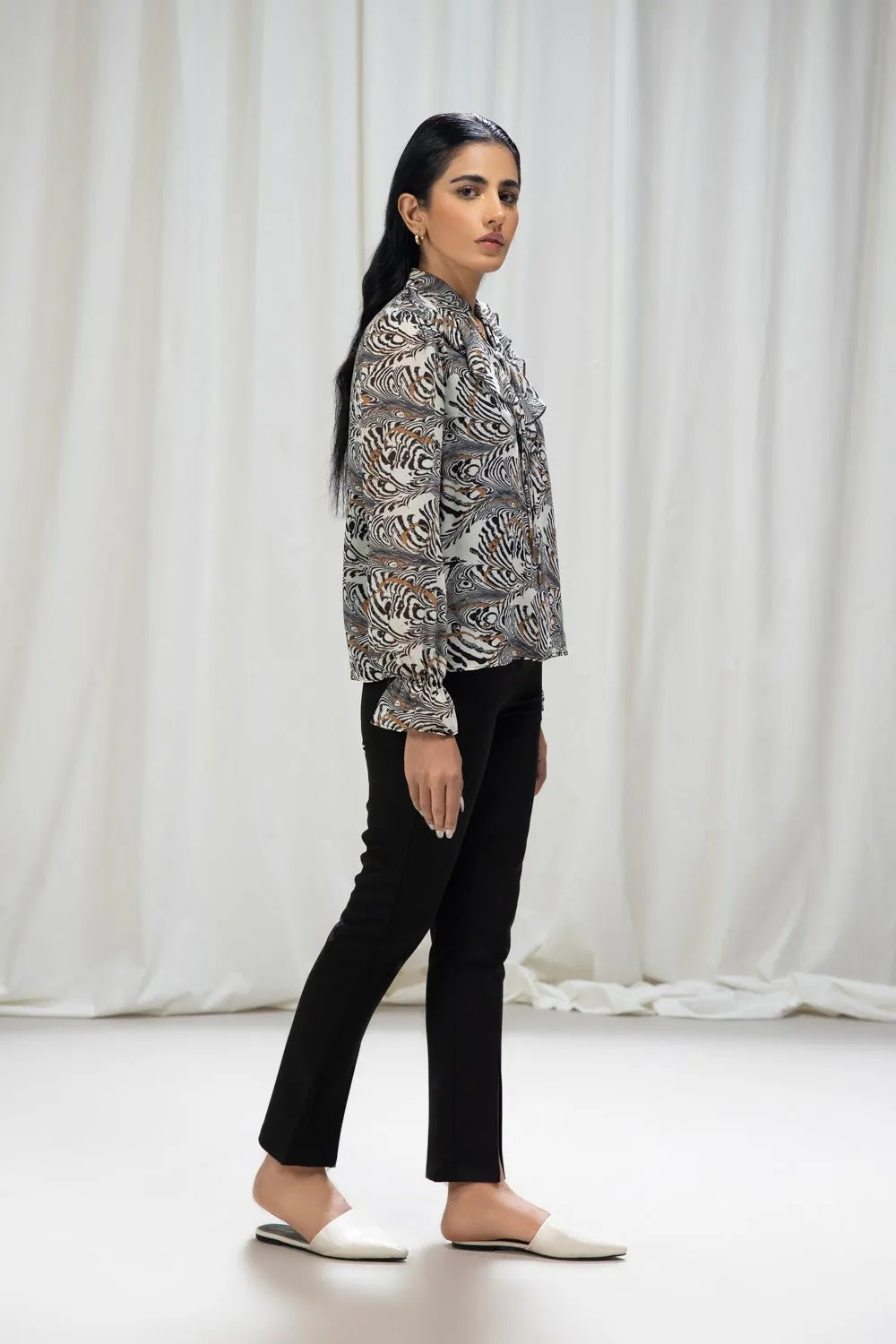 Printed Chiffon Blouse