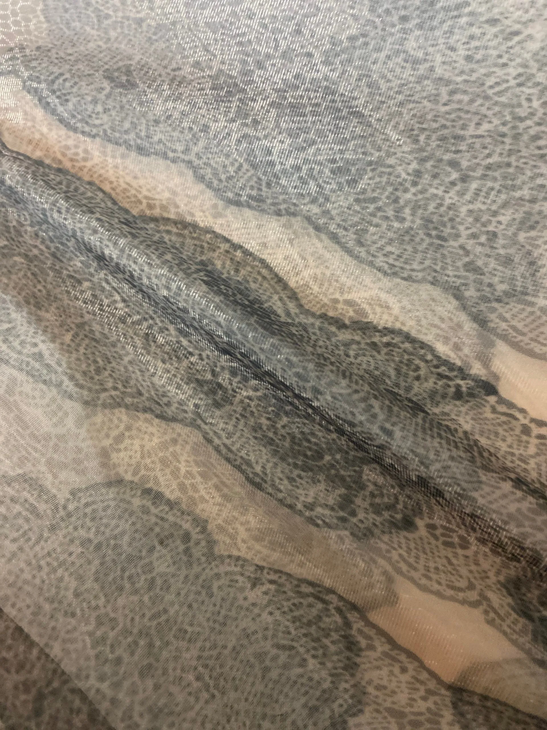 Printed Lace Organza