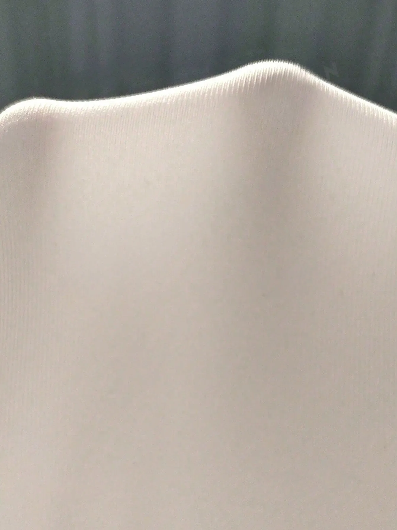 Privé Asymmetric Hem Lantern Sleeve Blouse With Mesh Patchwork