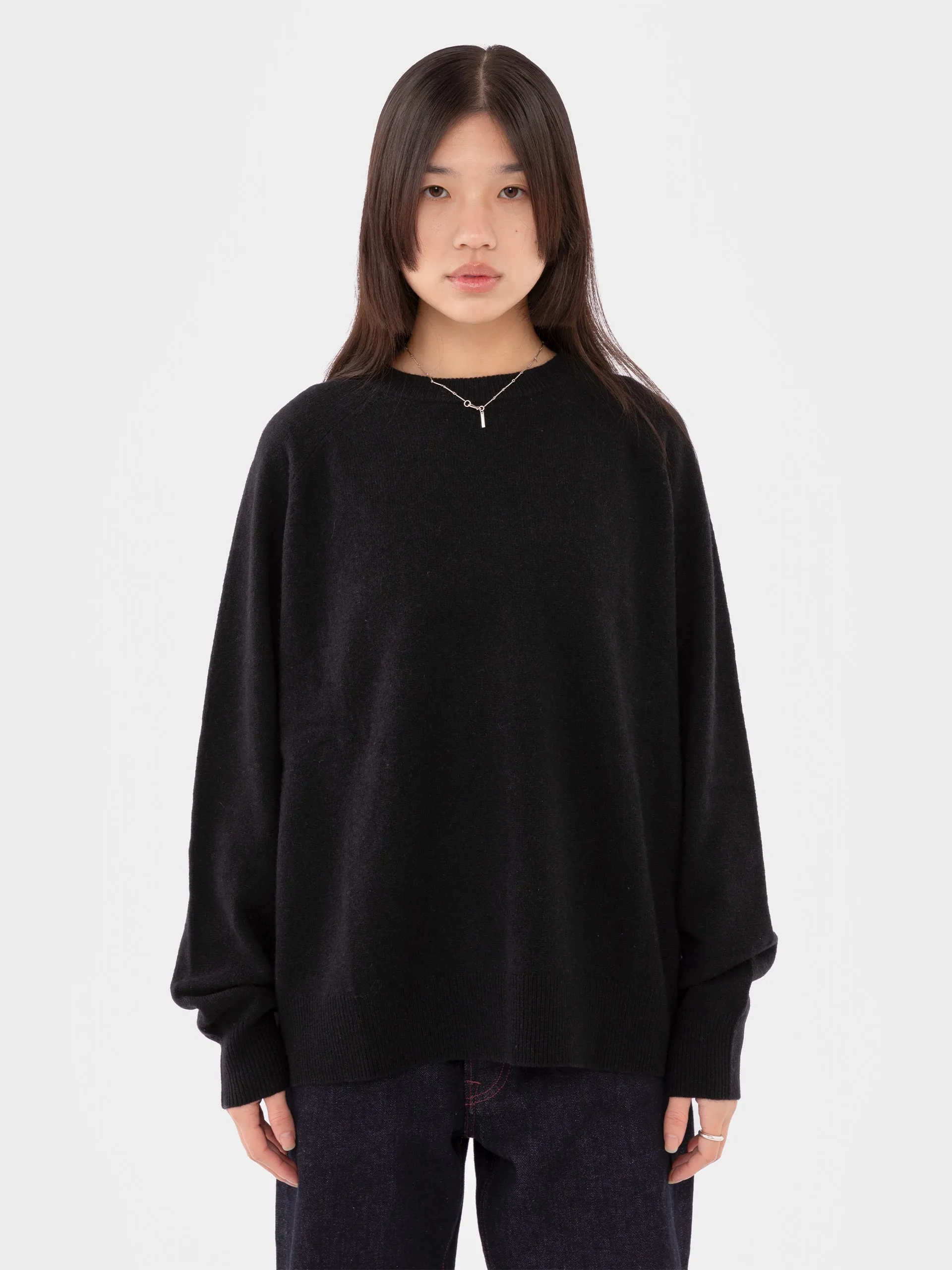 PSEUSHI Lambswool Sweater Black