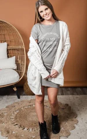 Pumpkin Spice is My Favorite Season Tshirt Dress** FINAL SALE