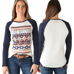 Pure Western Womens Jolene LS Raglan Tee