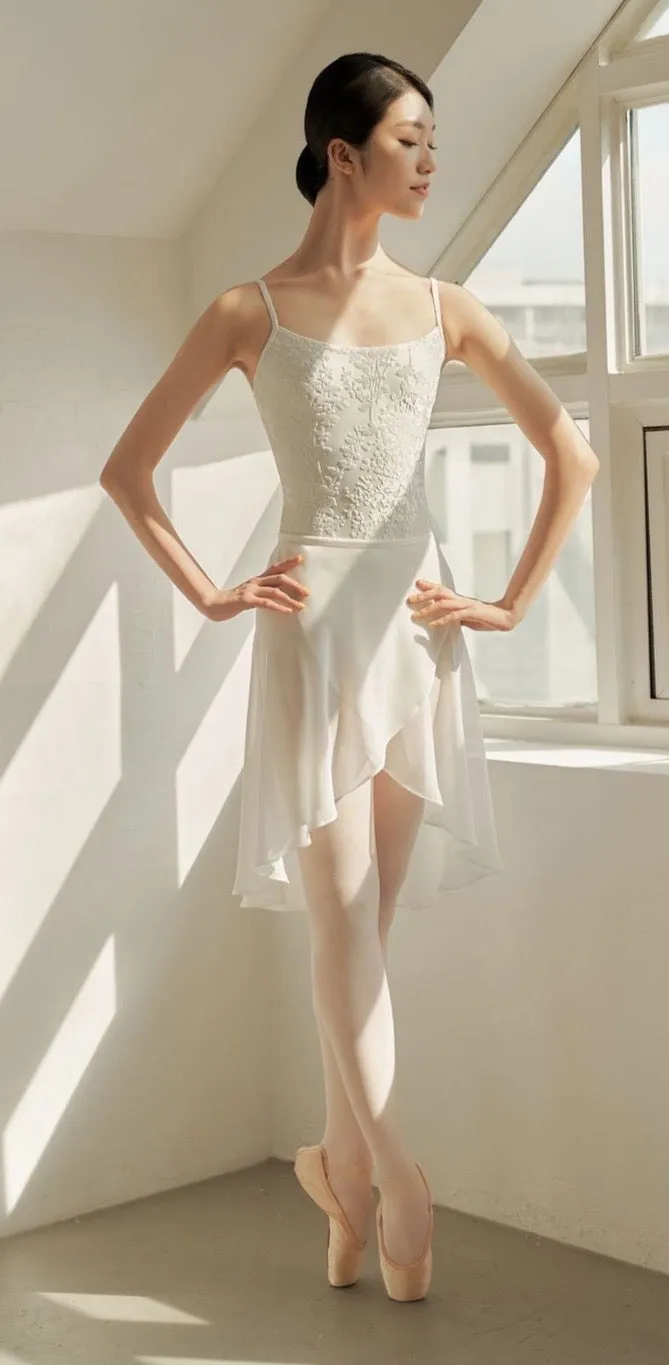 Purity White Cream Wrap Skirt