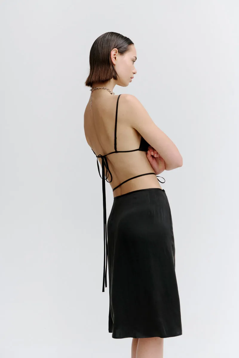 PV Axis Wrap Skirt // Black
