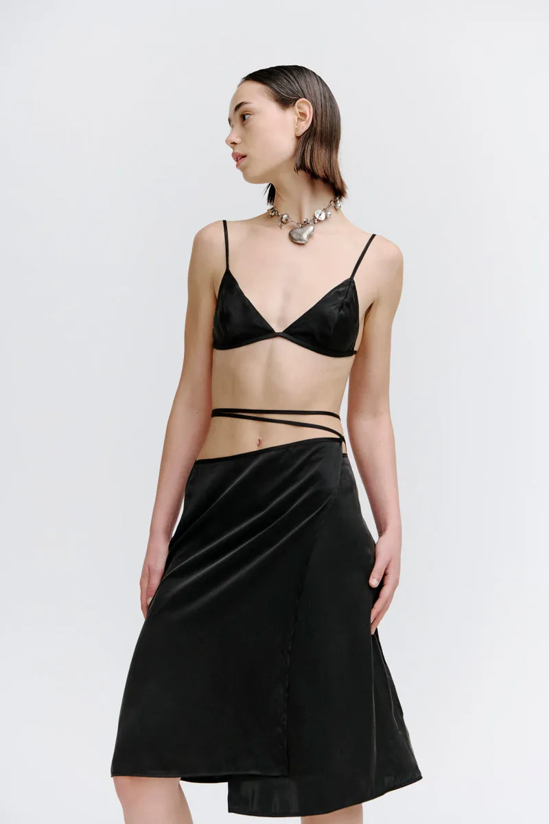 PV Axis Wrap Skirt // Black