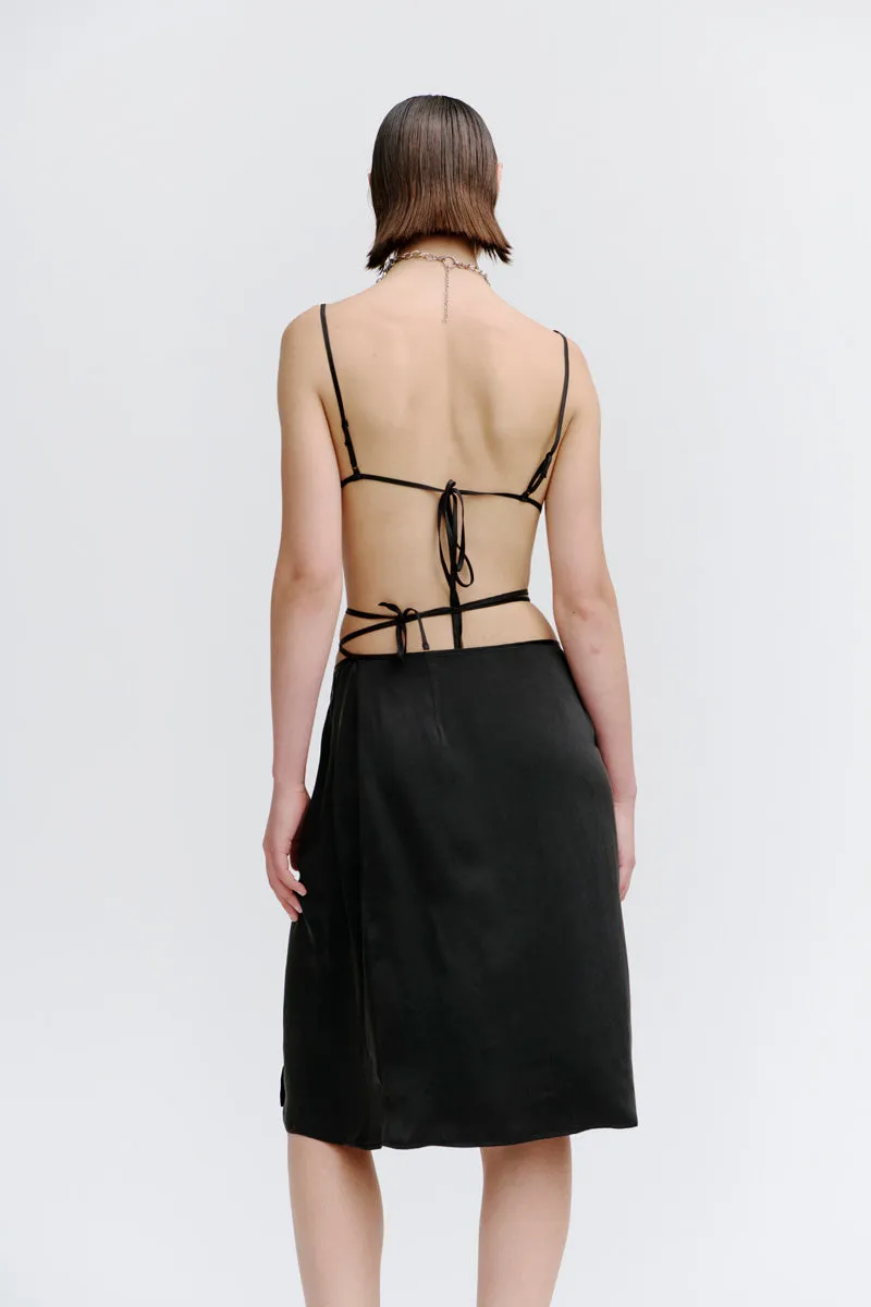 PV Axis Wrap Skirt // Black