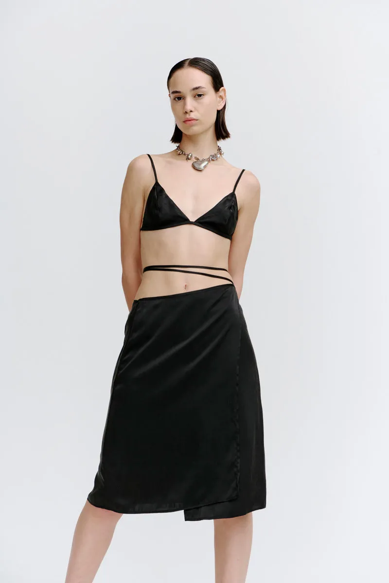 PV Axis Wrap Skirt // Black