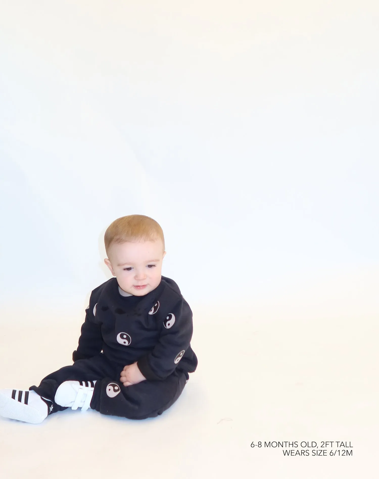 "All Over Yin Yang" Kids Oversized Jogger