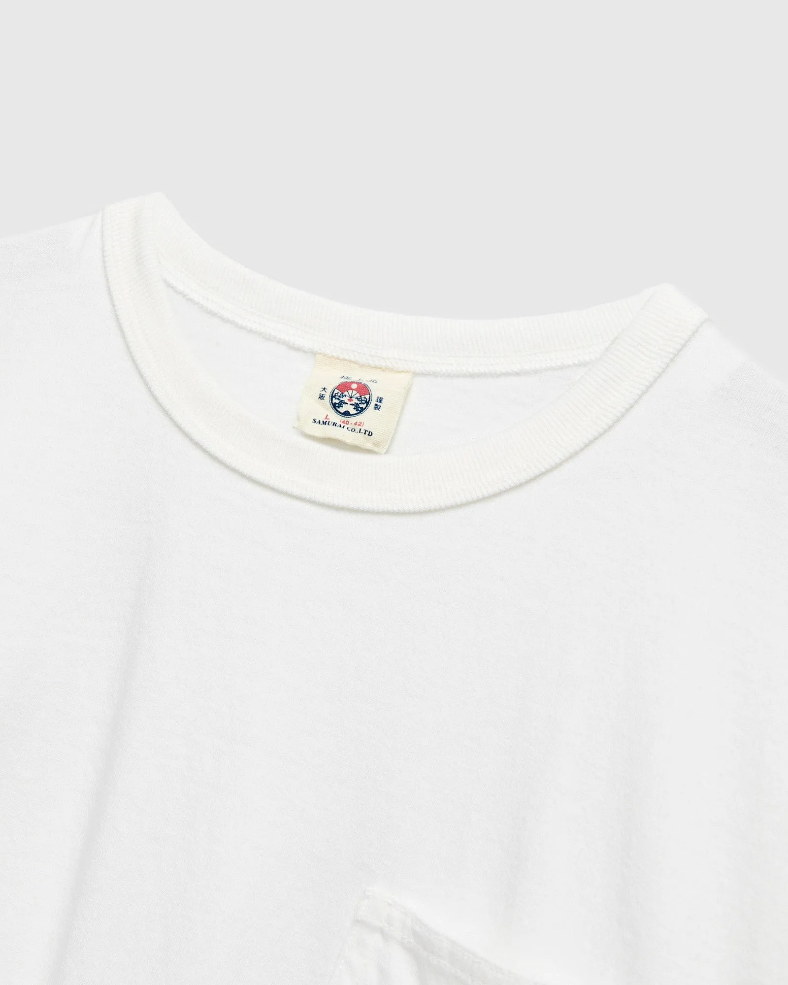 "Snake Slayer" Heavyweight Pocket T-Shirt in White