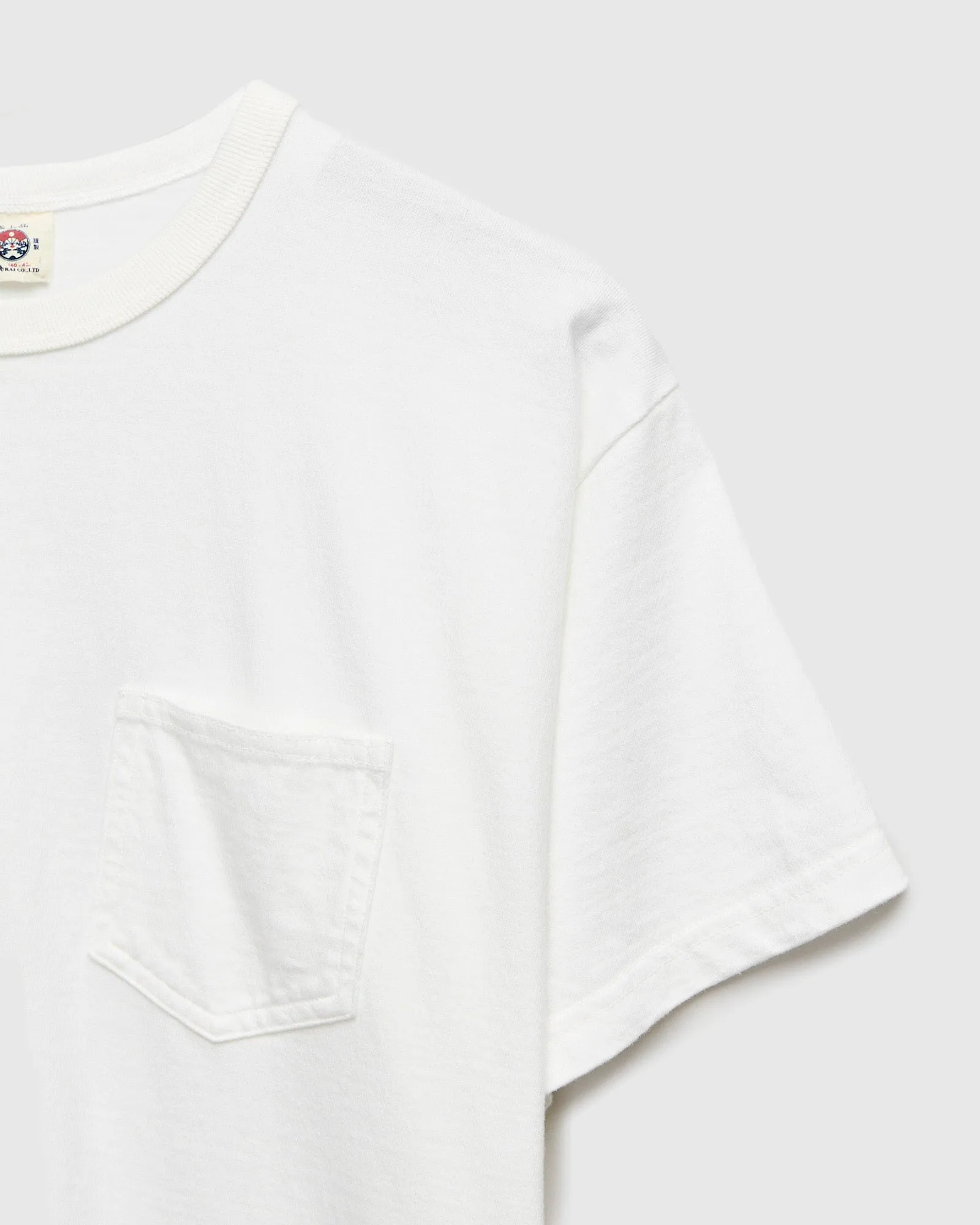 "Snake Slayer" Heavyweight Pocket T-Shirt in White
