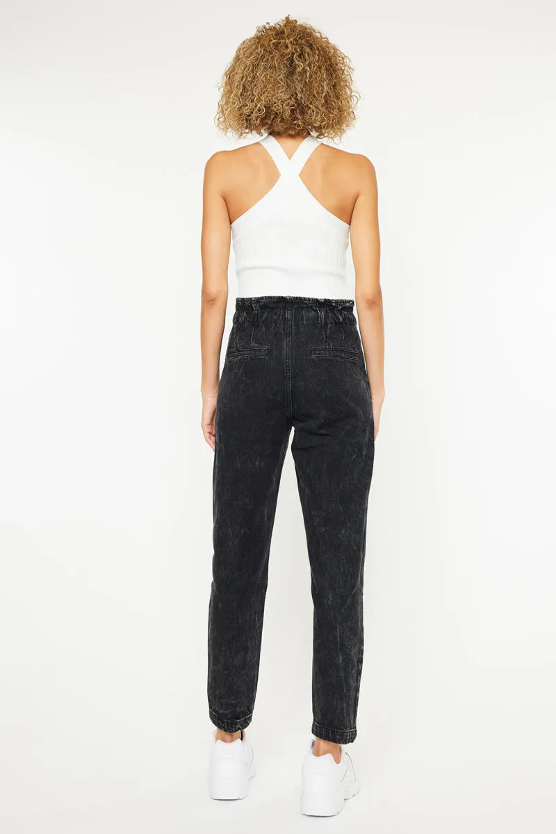Rachelle Ultra High Rise Paperbag Mom Jeans